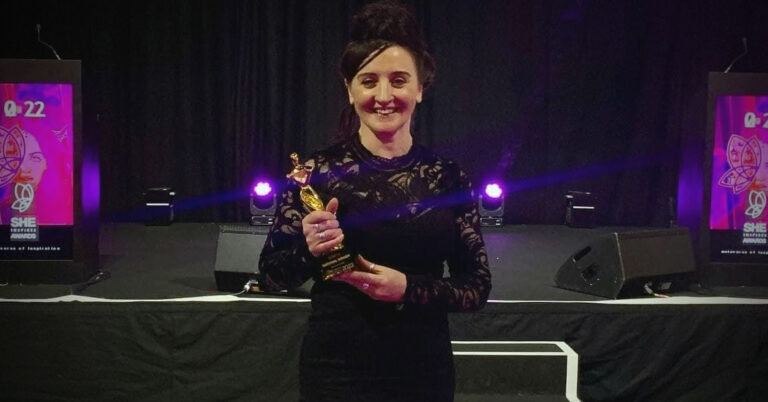 Kath Sansom won the national agent of change category at the She Inspires Awards.