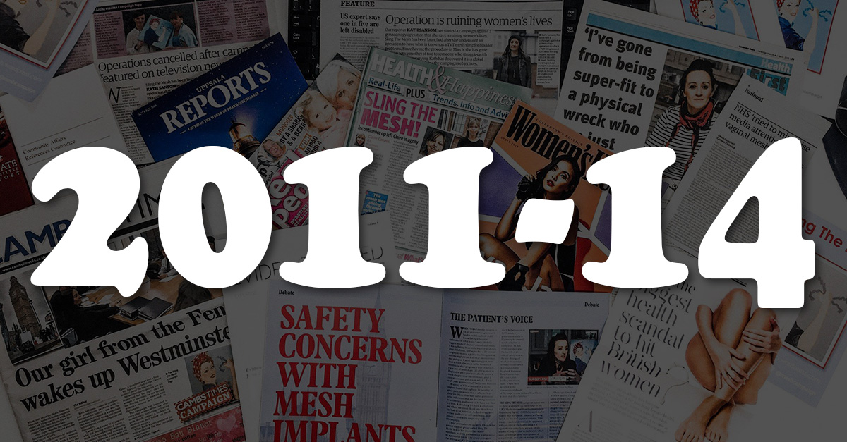 Mesh in the news: 2011-14 Mesh in the news: 2011-14